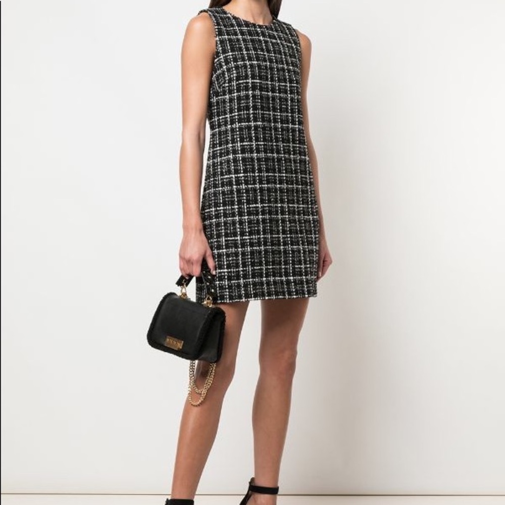 Alice+Olivia Sleeveless Plaid Knit Dress size 10